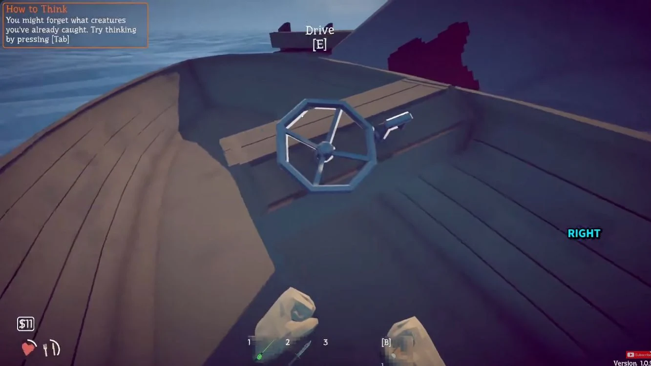 Boat helm prompt