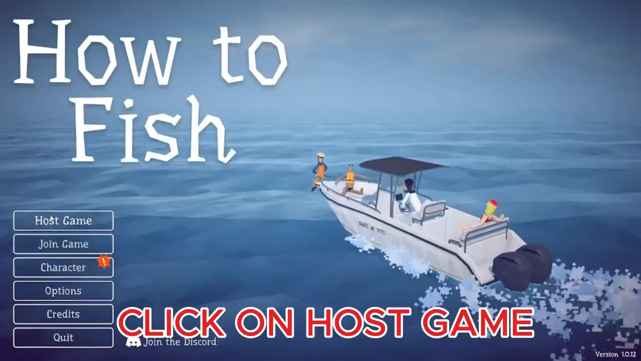 Main menu with Host Game and Join Game