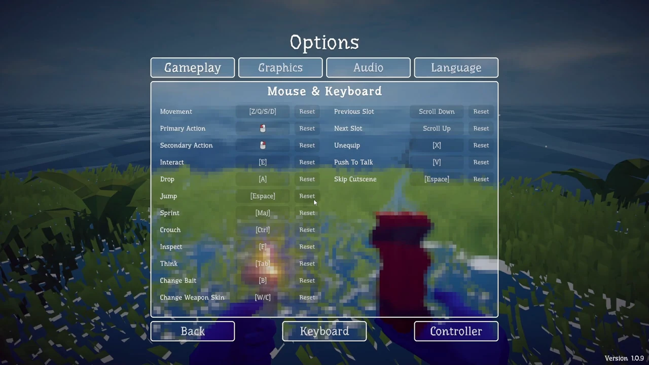 Mouse and Keyboard settings with Change Bait B