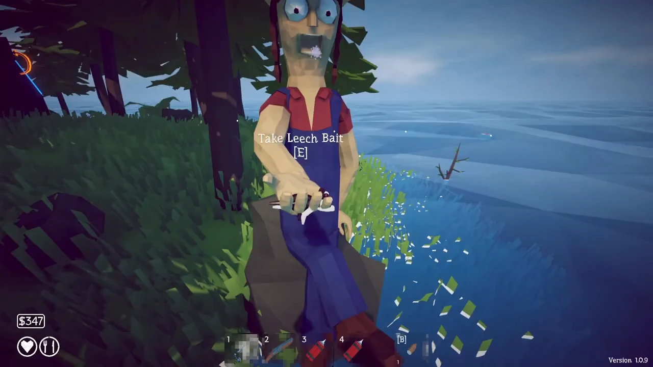 Quest giver offering Leech Bait with an E prompt