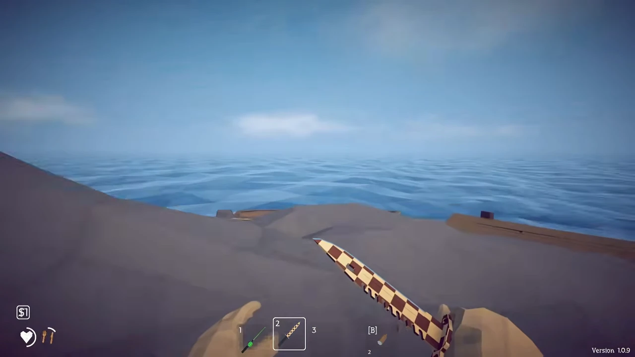 Patterned knife after the skin change