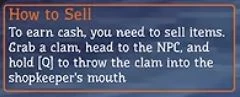 Close-up of the native Q selling instruction