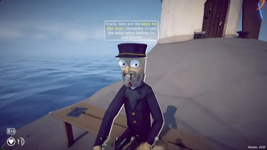 Keeper offering Boat Keys after the red trophy hand-in
